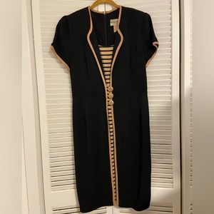 Women’s black and tan Danny and Nicole New York size 14 career dress